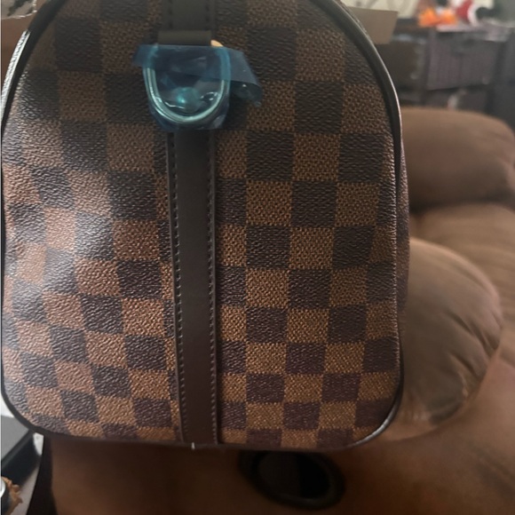 Checkered Brown Tote Bag - Picture 5 of 17